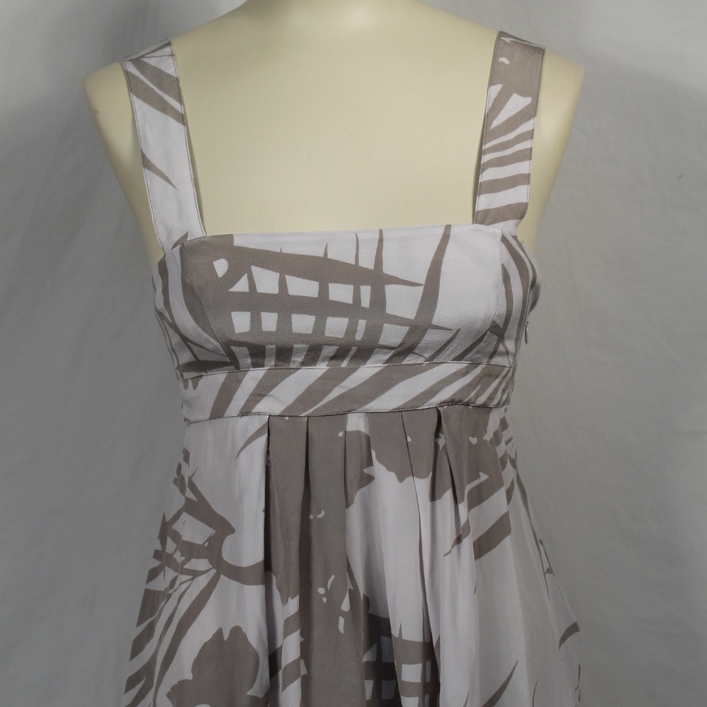 Armani Exchange Gray 100% Silk Tie Back Top Small